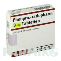 ФЕНПРО (PHENPRO) 3 мг таблетки 50 шт - Фенпрокумон RATIOPHARM