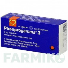 ФЕНПРОГАММА (PHENPROGAMMA) 3 таблетки 14 шт - Фенпрокумон AAA - PHARMA