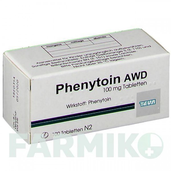 ФЕНИТОИН АВД (PHENYTOIN AWD) таблетки 100 шт - Фенитоин TEVA