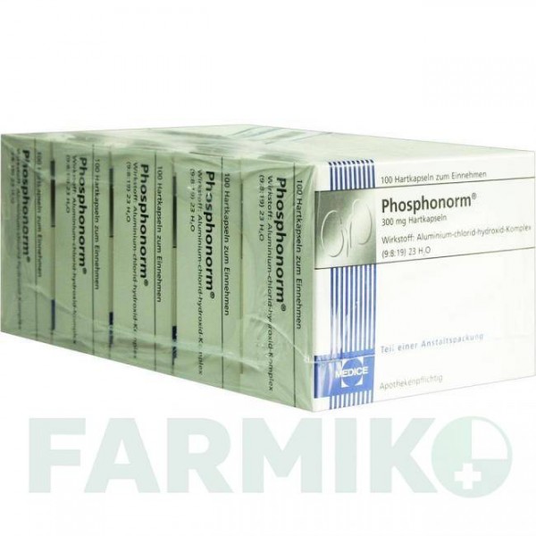 ФОСФОНОРМ (PHOSPHONORM) капсулы 5x100 шт - Алюминия гидроксид хлорид MEDICE PUTTER