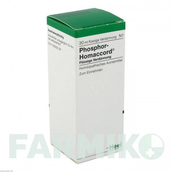 ФОСФОР ХОМАККОРД (PHOSPHOR HOMACCORD) капли 30 мл - Гомеопатия BIOLOGISCHE HEILMITTEL HEEL