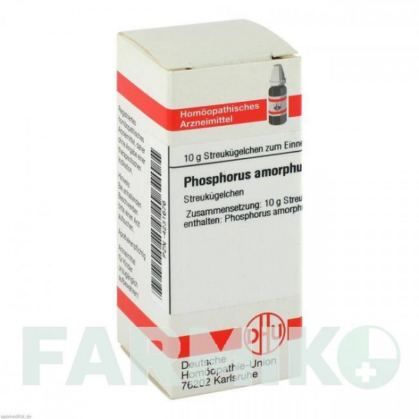 ФОСФОРУС АМОРФУС (PHOSPHORUS AMORPHUS) C 30 глобули 10 г - Гомеопатия DHU