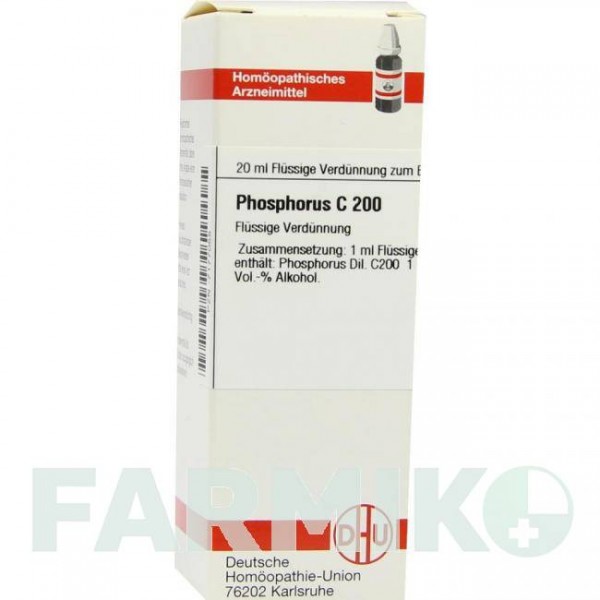 ФОСФОРУС (PHOSPHORUS) C 200 розчин 20 мл - Гомеопатія DHU