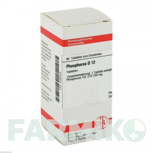 ФОСФОРУС (PHOSPHORUS) D 12 таблетки 80 шт - Гомеопатия DHU