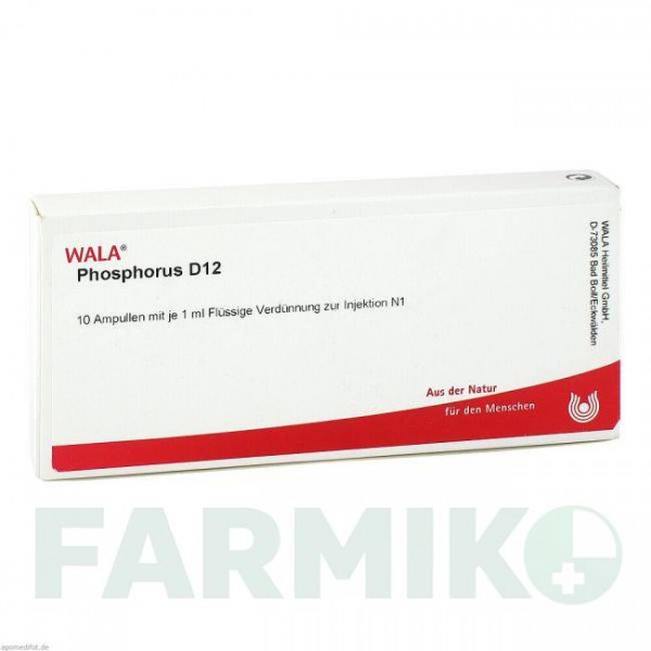 ФОСФОРУС (PHOSPHORUS) D 12 ампулы 10x1 мл - Гомеопатия WALA HEILMITTEL