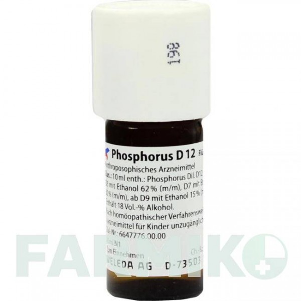 ФОСФОРУС (PHOSPHORUS) D 12 раствор 20 мл - Гомеопатия WELEDA