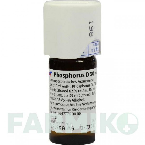 ФОСФОРУС (PHOSPHORUS) D 30 раствор 20 мл - Гомеопатия WELEDA