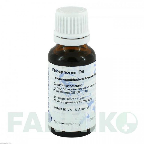 ФОСФОРУС (PHOSPHORUS) D 6 раствор 20 мл - Гомеопатия HANOSAN