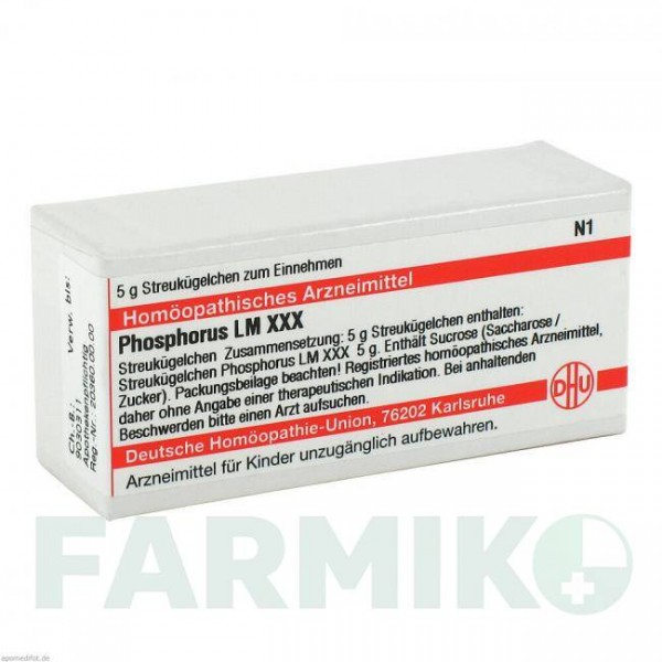 ФОСФОРУС (PHOSPHORUS) LM XXX глобули 5 г - Гомеопатия DHU