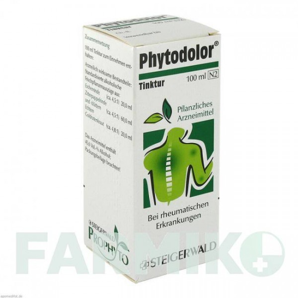 ФИТОДОЛОР (PHYTODOLOR) настойка 100 мл - Активные вещества BAYER