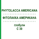 ФИТОЛАККА АМЕРИКАНА (PHYTOLACCA AMERICANA) C 30 глобули 0,5 г - Гомеопатия GUDJONS