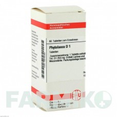 ФИТОЛАККА (PHYTOLACCA) D 1 таблетки 80 шт - Гомеопатия DHU