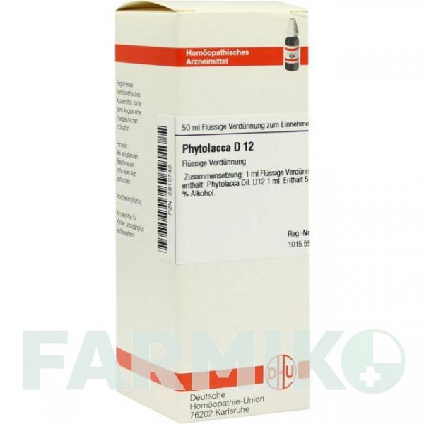 ФИТОЛАККА (PHYTOLACCA) D 12 раствор 50 мл - Гомеопатия DHU