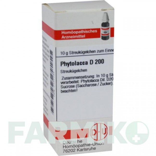 ФІТОЛАККА (PHYTOLACCA) D 200 глобули 10 г - Гомеопатія DHU
