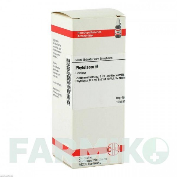 ФИТОЛАККА (PHYTOLACCA) раствор 50 мл - Гомеопатия DHU