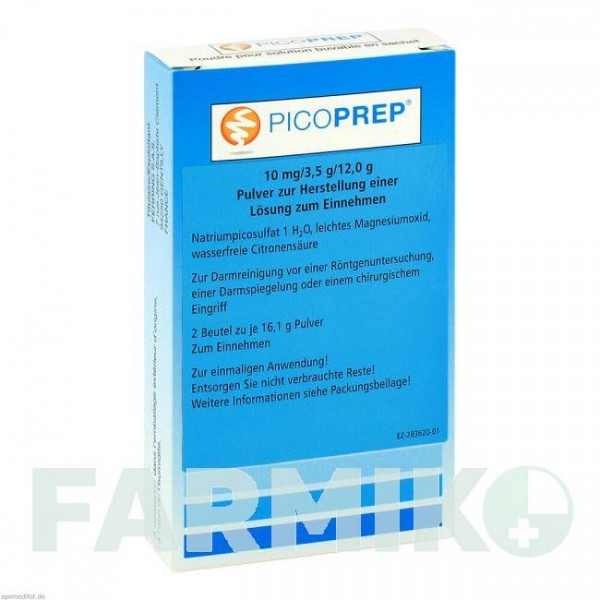 ПИКОПРЕП (PICOPREP) порошок 2 шт - Активные вещества EURIMPHARM