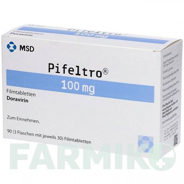 ПІФЕЛЬТРО (PIFELTRO) 100 мг таблетки 30 шт - Доравірин ABACUS MEDICINE