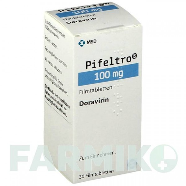 ПИФЕЛЬТРО (PIFELTRO) 100 мг таблетки 30 шт - Доравирин MSD