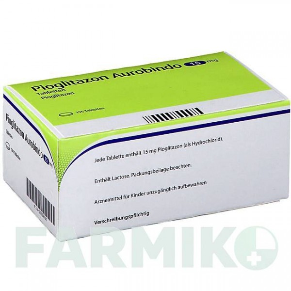 ПИОГЛИТАЗОН (PIOGLITAZON) 15 мг таблетки 196 шт - Пиоглитазон PUREN PHARMA