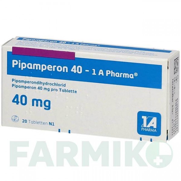 ПІПАМПЕРОН (PIPAMPERON) 40 мг таблетки 20 шт - Піпамперон 1 A PHARMA
