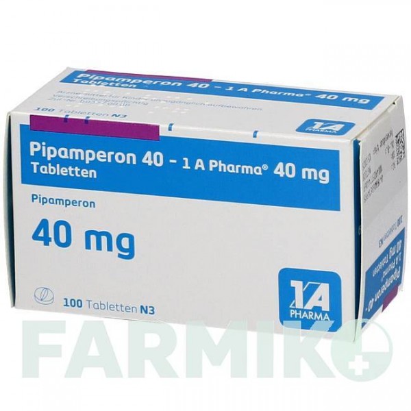 ПІПАМПЕРОН (PIPAMPERON) 40 мг таблетки 100 шт - Піпамперон 1 A PHARMA
