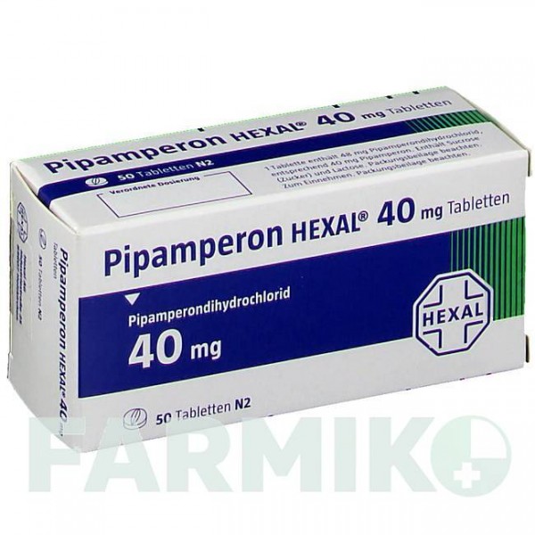 ПІПАМПЕРОН (PIPAMPERON) 40 мг таблетки 50 шт - Піпамперон HEXAL