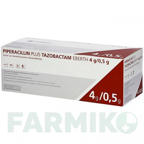 ПИПЕРАЦИЛЛИН (PIPERACILLIN) 4 г/0,5 г порошок 10 шт - Пиперациллин, Ингибиторы бета-лактамаз DR.FRIEDRICH EBERTH