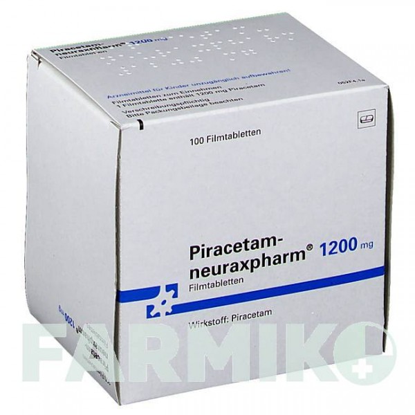ПІРАЦЕТАМ (PIRACETAM) 1200 мг таблетки 100 шт - Пірацетам NEURAXPHARM
