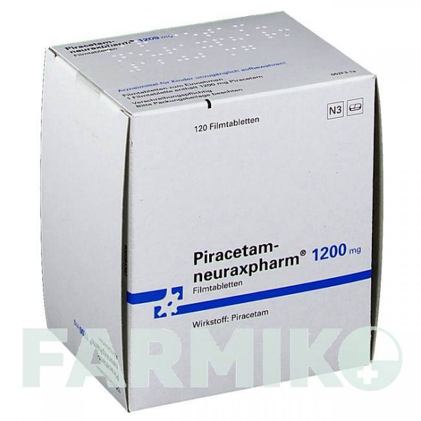 ПІРАЦЕТАМ (PIRACETAM) 1200 мг таблетки 120 шт - Пірацетам NEURAXPHARM