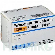 ПІРАЦЕТАМ (PIRACETAM) 1200 мг таблетки 60 шт - Пірацетам RATIOPHARM