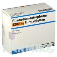 ПІРАЦЕТАМ (PIRACETAM) 1200 мг таблетки 120 шт - Пірацетам RATIOPHARM