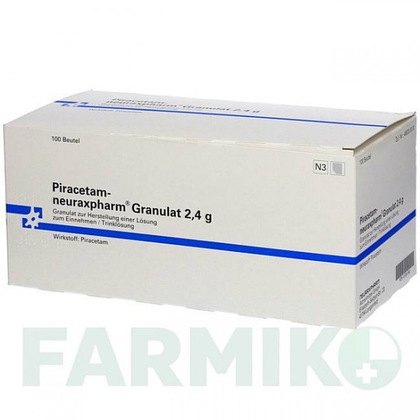 ПІРАЦЕТАМ (PIRACETAM) 2,4 г гранули 100x2,4 г - Пірацетам NEURAXPHARM