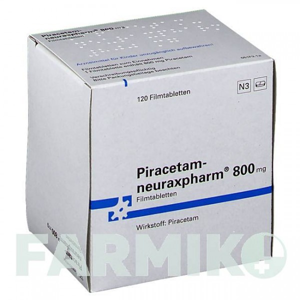 ПІРАЦЕТАМ (PIRACETAM) 800 мг таблетки 120 шт - Пірацетам NEURAXPHARM