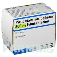 ПІРАЦЕТАМ (PIRACETAM) 800 мг таблетки 100 шт - Пірацетам RATIOPHARM