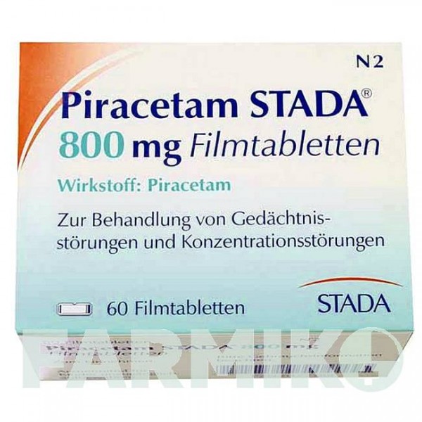 ПИРАЦЕТАМ (PIRACETAM) 800 мг таблетки 60 шт - Пирацетам STADAPHARM