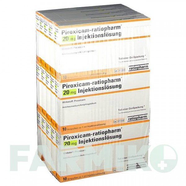 ПИРОКСИКАМ (PIROXICAM) 20 раствор 150 шт - Пироксикам RATIOPHARM