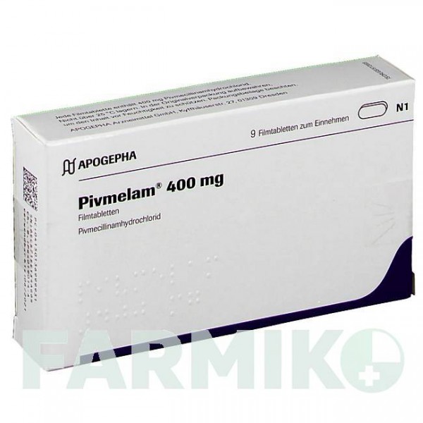 ПИВМЕЛАМ (PIVMELAM) 400 мг таблетки 9 шт - Пивмециллинам APOGEPHA