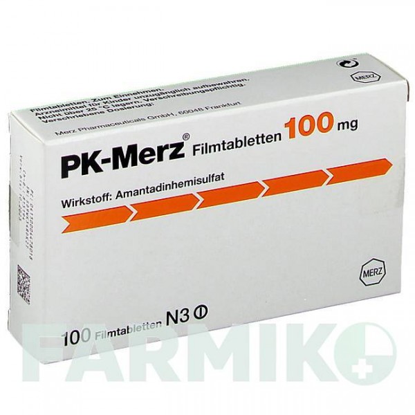 ПК МЕРЦ (PK MERZ) 100 мг таблетки 100 шт - Амантадин MERZ