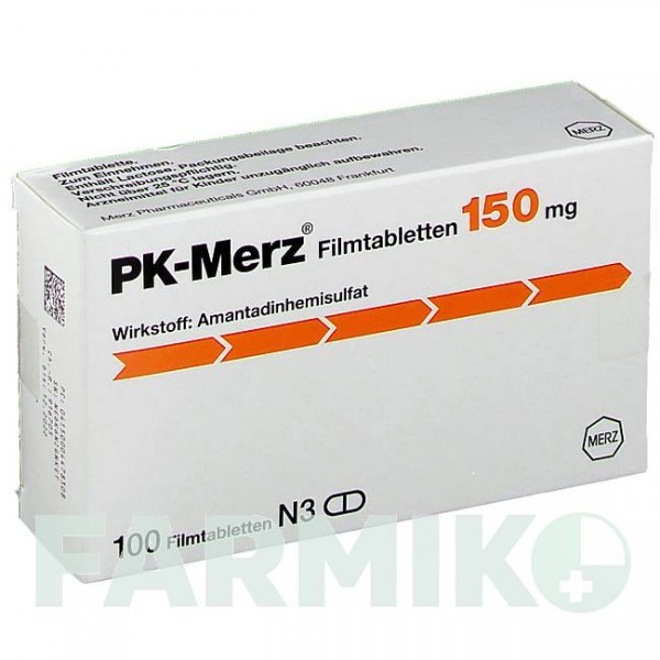 ПК МЕРЦ (PK MERZ) 150 мг таблетки 100 шт - Амантадин MERZ