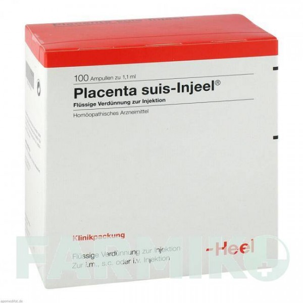 ПЛАЦЕНТА СУИС (PLACENTA SUIS) ампулы 100 шт - Гомеопатия BIOLOGISCHE HEILMITTEL HEEL