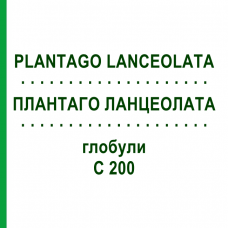 ПЛАНТАГО ЛАНЦЕОЛАТА (PLANTAGO LANCEOLATA) C 200 глобули 10 г - Гомеопатия DHU