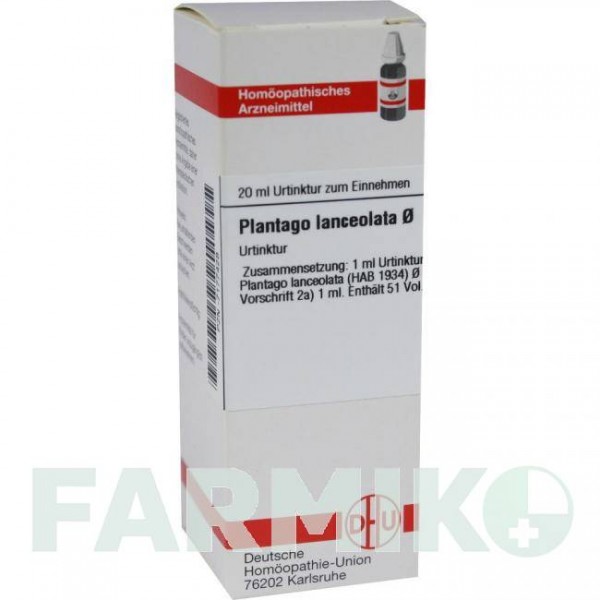 ПЛАНТАГО ЛАНЦЕОЛАТА (PLANTAGO LANCEOLATA) раствор 20 мл - Гомеопатия DHU