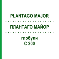 ПЛАНТАГО МАЙОР (PLANTAGO MAJOR) C 200 глобули 10 г - Гомеопатия DHU