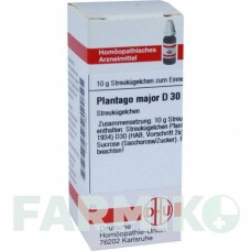 ПЛАНТАГО МАЙОР (PLANTAGO MAJOR) D 30 глобули 10 г - Гомеопатия DHU
