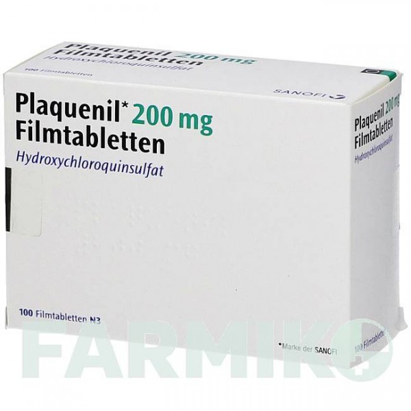 ПЛАКВЕНІЛ (PLAQUENIL) 200 мг таблетки 100 шт - Гідроксихлорохін EMRA-MED