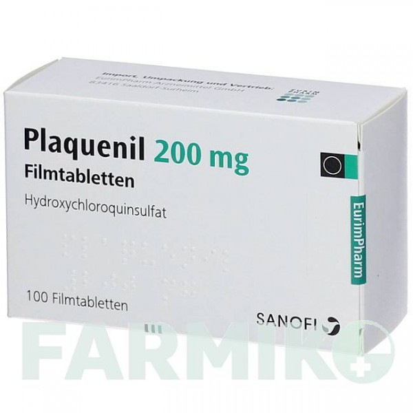 ПЛАКВЕНИЛ (PLAQUENIL) 200 мг таблетки 100 шт - Гидроксихлорохин EURIMPHARM