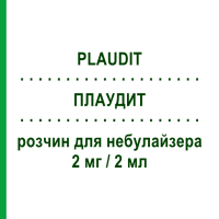 ПЛАУДИТ (PLAUDIT) для дорослих 2 мг/2 мл розчин для небулайзера 15 шт 2 мл - Флунізолід S.F.GROUP