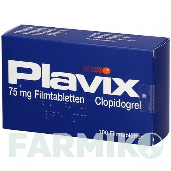 ПЛАВИКС (PLAVIX) 75 мг таблетки 100 шт - Клопидогрел 1 0 1 CAREFARM