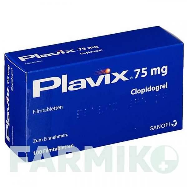 ПЛАВИКС (PLAVIX) 75 мг таблетки 100 шт - Клопидогрел ABACUS MEDICINE