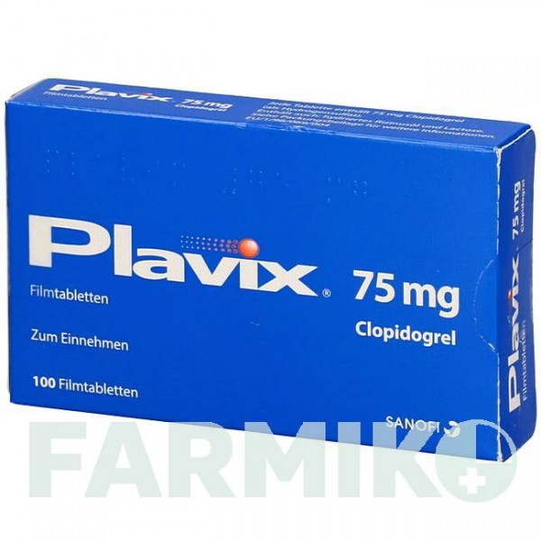 ПЛАВИКС (PLAVIX) 75 мг таблетки 100 шт - Клопидогрел BB FARMA